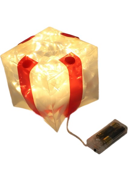 Noel Parlayan Hediyeler Kutu Dekorasyon Süslemeli Yay Aydınlatma Kutusu Açık Işık Aydınlatma Xmas 2024 Ev Yard Dekor A (Yurt Dışından) fiyatları