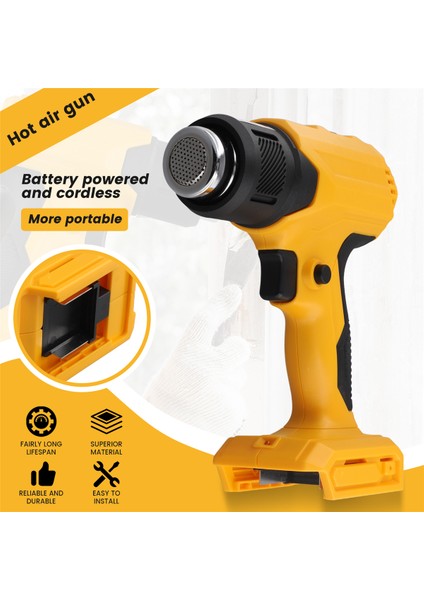 Makita Için Isı Tabancası 20V Pil Kablosuz Ayarlanabilir Sıcaklık Taşınabilir Pil Isı Büzülme Tabancası (Yurt Dışından) fırsatları