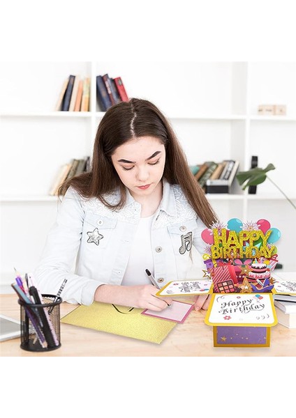 Doğum Günü Tebrik Kartı Üç Boyutlu Doğum Günü Tebrik Kartı Içi Boş Doğum Günü Mektup Kartı Çocuklar Için Doğum Günü Hediyesi (Yurt Dışından) indirimleri