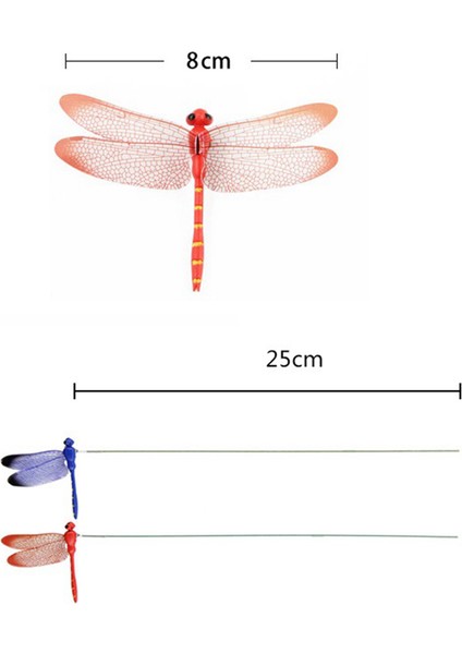 24PCS 3D Dragonfly Bahçe Dekoru Dragon Fly Bahçe Stakes Yusufçuklar Bahçe Süsleri Veranda Dekorasyon Yahduat Yahudi Bahçeleri (Yurt Dışından) modelleri