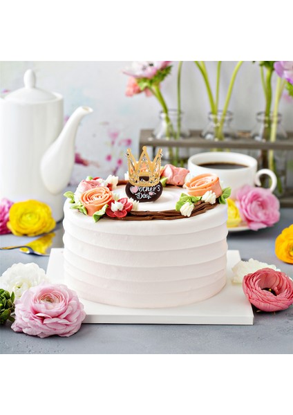 10 Adet Altın Kek Topper Küçük Bebek Küçük Rhinestone Tiara Taç Çiçek Aranjmanları Duş Doğum Günü Düğün Dekor (Yurt Dışından) indirimleri