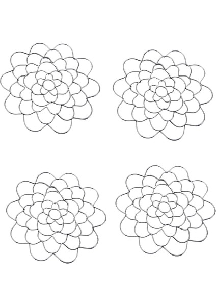 4in Çiçek Aranjman Tutucu, Çiçek Paslanmaz Çelik Kapak Aranjörleri Metal Ekleme Çiçek Yuvarlak Çiçek Kapak Izgaraları (Yurt Dışından)