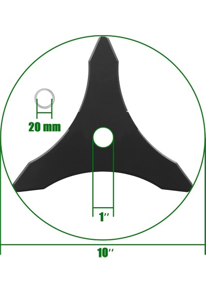 Fırça Kesici Bıçağı Wacker Yedek Bıçağı, Adaptör Ekli Karbür Çelik, (25.4 mm Veya 20 mm Arbor) (Yurt Dışından) modelleri
