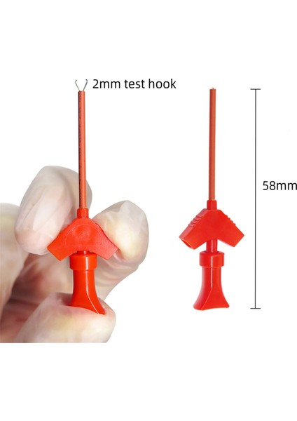 P5003 10 Pcs Smd Ic Test Kanca Klipsi Jumper Wire Dıy Breadboard Osiloskop Mantık Analizörü Için (Yurt Dışından) indirimleri