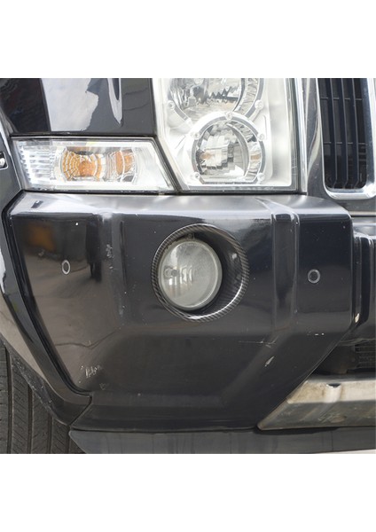 Jeep Komutanı Için 2006-2010 Ön Sis Light Lamba Kapağı Dekoratif Trim Aksesuarları Abs Karbon Fiber (Yurt Dışından) fırsatları