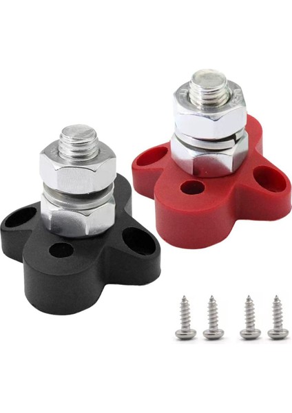 2pcs Dc 48V 150A Busbar M10 Terminal Blok Saplamalar Pil Güç Dağıtım Rv Teknesi Için Terminal Saplama Yolu Çubuğu Konnektörü (Yurt Dışından)