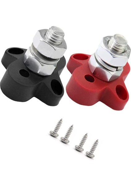 2pcs Dc 48V 150A Busbar M10 Terminal Blok Saplamalar Pil Güç Dağıtım Rv Teknesi Için Terminal Saplama Yolu Çubuğu Konnektörü (Yurt Dışından) fiyatları