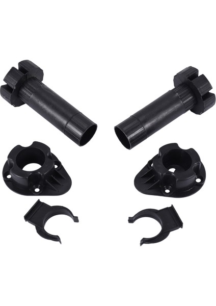 2x Plastik Ayarlanabilir Yükseklik Mutfak Dolap Kaveri Ayak Bacak Çifti Siyah (Yurt Dışından)