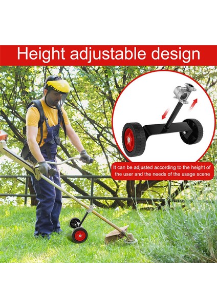 Çim Biçme Makinesi Destek Tekerlek Backpack Weeder Handheld Destek Çerçeve Taşınabilir Destek Tekerlek Çim Biçme Biçerdalığı Yardımcı Çark (Yurt Dışından) indirimleri
