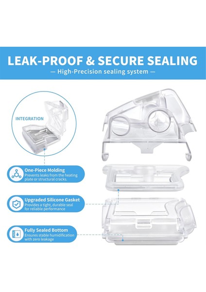 Resmed Airsense 10/ Aircurve Için Yedek Su Odası 10 380ML Filtrelerle Su Küveti Cpap Su Deposu (Yurt Dışından) modelleri