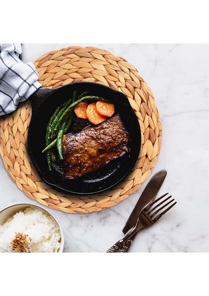 Yuvarlak Dokuma Placemats, Su Sümbülü Dokuma Rattan Placemats Yuvarlak Örgülü Rattan Tablolar Kaymaz Yalıtım Pedleri (Yurt Dışından) modelleri