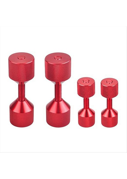 4 Adet Alüminyum Flanş Iki Delikli Pim 1-1/8 Inç Iki Delikli Hizalama Pimleri ve 1-5/8 Inç Çıkarılabilir Flanş Kırmızısı (Yurt Dışından)