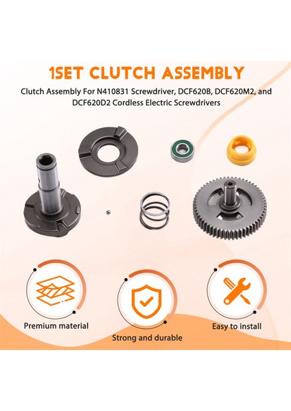 Dewalt N410831 Tornavida, DCF620B, DCF620M2 ve DCF620D2 Kablosuz Elektrikli Tornavida Için Debriyaj Düzeneği (Yurt Dışından) fırsatları