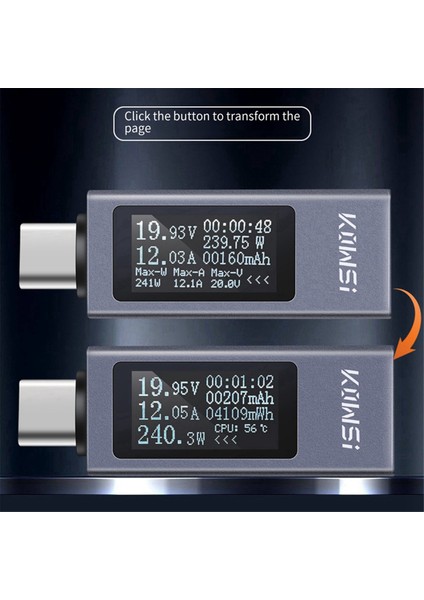 Kowsi 11 In 1 Tip-C Test Cihazı Dc Dijital Voltmetre Amperimetro Akım Voltaj Ölçer Amp Volt Ammetre Dedektörü (Yurt Dışından) modelleri