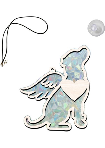 Sun Catcher Rainbow Maker Rainbow Maker Köpek Anıt Sun Catcher Taşınabilir Köpek Memorial Süsleme E (Yurt Dışından)
