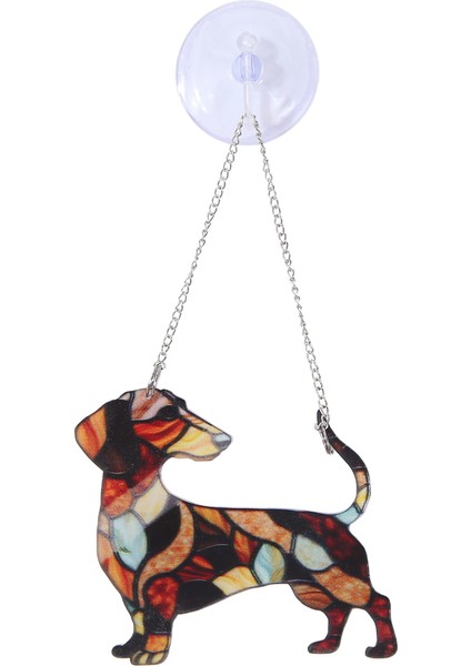 Dachshund Pencere Asma, Köpek Anne Hediyesi, Köpek Sevgili Hediyesi, Dachshund Akrilik Pencere Asma, Dachshund Lover Hediye C (Yurt Dışından)