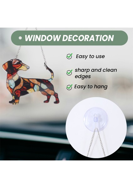 Dachshund Pencere Asma, Köpek Anne Hediyesi, Köpek Sevgili Hediyesi, Dachshund Akrilik Pencere Asma, Dachshund Lover Hediye C (Yurt Dışından) indirimleri