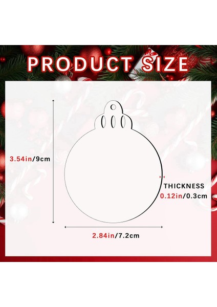 20 Adet Süblimasyon Noel Süsleri Boşluklar Mdf Çift Taraflı Isı Transferi Süblimasyon Anıtı Noel Süsleri (Yurt Dışından) indirimleri