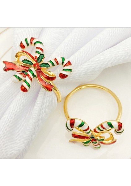 8pcs Noel Peçete Yüzükleri -Tatil Için Napkin Tutucu Yüzükleri Noel Masası Dekorasyon Elk Peçete Tokası (Yurt Dışından) modelleri