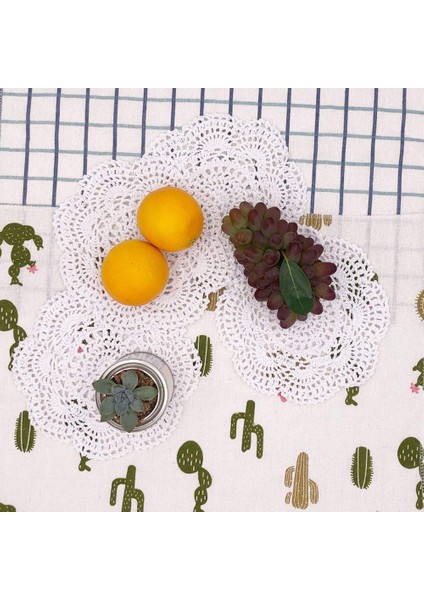 4pcs 8.6 Inç Doilies Tığ Işi Yuvarlak Dantel Doily El Yapımı Placemats Pamuk Tığ Işi Bardak Altlıkları (Beyaz) (Yurt Dışından) fiyatları