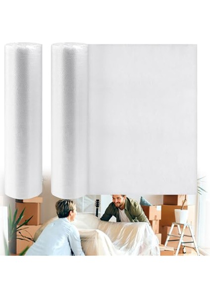 2 Rulo Yastık Sargısı Ipek Film Su Geçirmez, 79 Inç x 22 Metre Döşeme Yastık Sargısı Mobilya Ev Ofisi Için, (2 Rulo) (Yurt Dışından) fiyatları