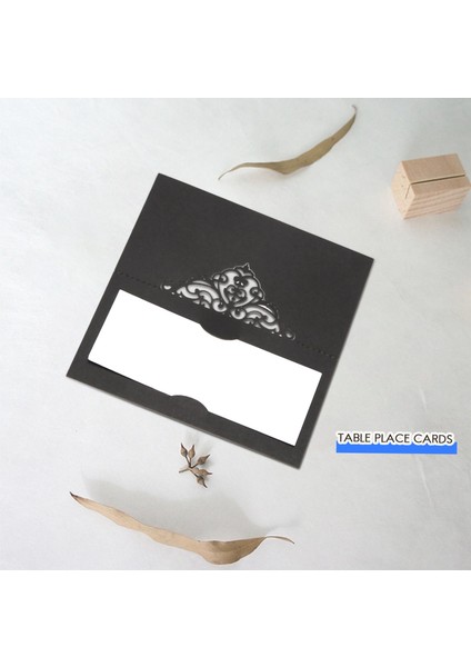 100 Pcs Masa Masa Kartları Beyaz Ekler ile Kartlar Taç Çadır Kartları Düğün Ziyaretleri Için Ad Kartları Büfe Gelin Siyah (Yurt Dışından) modelleri