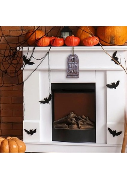 Cadılar Bayramı Mezar Taşı Dekorasyon Reçine Ürkütücü Süs Cadılar Bayramı Açık Ağaç Kolye Dekorasyonu Cadılar Bayramı (Yurt Dışından) modelleri