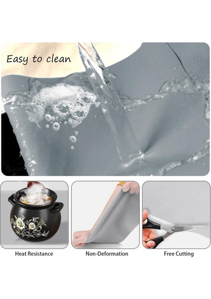 5pcs Silikon Mat 30 x 40 Cm, Yapışmaz Kaymaz Kesme Paspası, Masa Paspası, Hamur Mat, Silikon Film Çalışma Mat, Sayaç Mat (Yurt Dışından) fiyatları