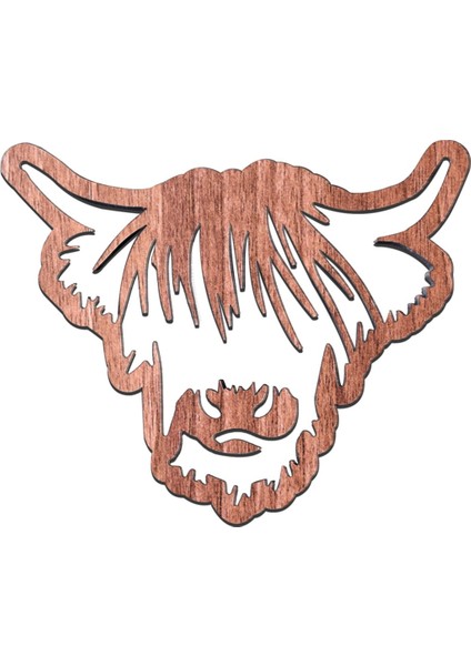 Hayvan Tasarımı Ahşap Bardak Altlıkları, Ahşap Highland Inek Bardak Altlıkları, 4 Adet Iskoç Highland Inek Bardak Altlıkları, Tabanlı Bardak Altlıkları (Yurt Dışından) modelleri