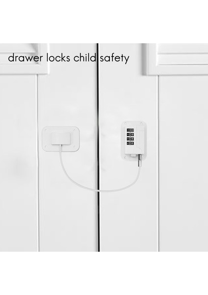2 Parça Buzdolabı Kilit Dondurucu Kilit Buzdolabı Kapı Kilit Kombinasyonu Dolap Çekmecesi Için Çocuk Güvenliği Kilitleri (Beyaz) (Yurt Dışından) modelleri