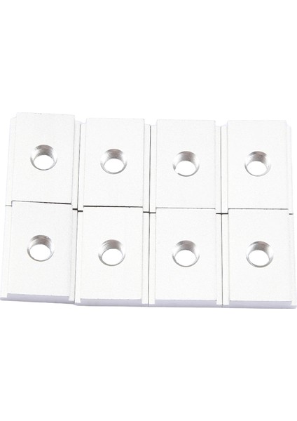 8 Adet M8 T Tip Parça Kaydırıcısı 30/45 Tip Kelepçe Vidalı Groover Aracı Aracı Gümüş (Yurt Dışından) fiyatları