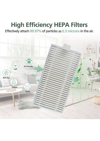 10 Adet Yan Fırça Paspas Bezi ve Filtre Kiti Dreame Mova M1 Robot Vakum Süpürge Aksesuarları Yedek Parçalar (Yurt Dışından) fiyatları