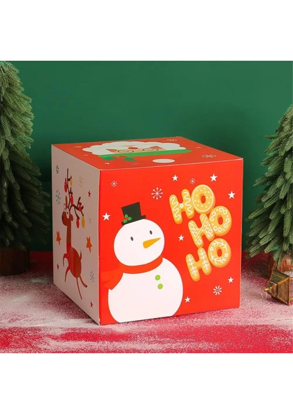 Noel Şeker Ambalaj Kutusu Küçük Elk/kardan Adam/noel Baba Şeker Kutusu 25CM/9.84IN Tatil Şeker Kutusu Kaplamalı Noel (Yurt Dışından) modelleri