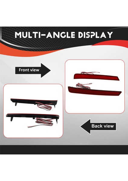 Araba LED Arka Tampon Reflektörü Işık Arka Lamba Sis Toyota Vellfire Için Işık 40 Serisi 2023+ Kırmızı (Yurt Dışından) indirimleri