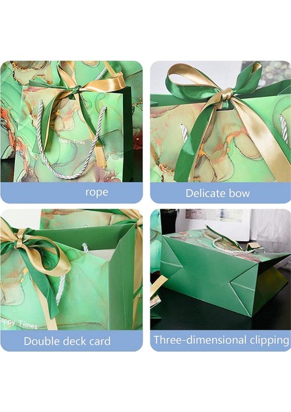 2pcs Bow Kurdele ile Kağıt Hediye Çantaları Doğum Günü, Düğün, Noel, Parti, Alışveriş Kulpları ile Çanta Torbaları (Yurt Dışından) indirimleri