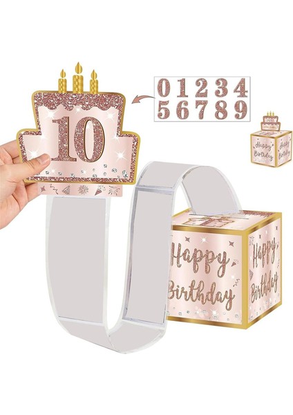 Dıy Doğum Günü Para Kutusu Nakit Hediyeler, Çekin Mutlu Doğum Günü Kartı 30 Pcs Şeffaf Çantalar, Kız Kadınlar Için Para Hediyeleri Kutusu (Yurt Dışından) fiyatları