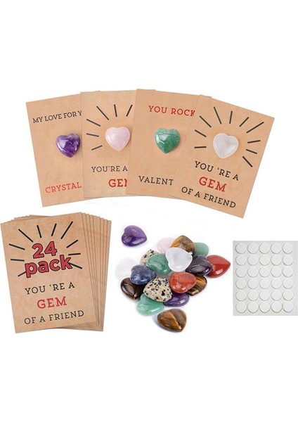 Çocuklar Için Sevgililer Günü Hediyeleri - 24 Paket Sevgililer Kartları Kalp Şeklindeki - Sevgililer Hediye Değişimi (Yurt Dışından)