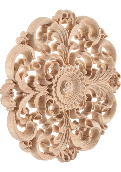 Kauçuk Ahşap Oyma Uzun Aplike Boyasız Çiçek Duvarları Dolapları Kapı Dekor Ahşap Renk (Yurt Dışından) fiyatları