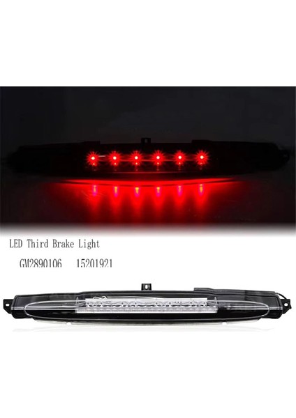 GM2890106 Yüksek Montajlı Fren Işığı LED Chevrolet Trailblazer Için Üçüncü Fren Işığı Buick Rainier 15201921 Siyah (Yurt Dışından) indirimleri