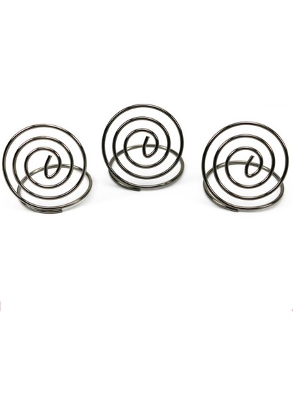 20 Pcs Paslanmaz Çelik Yaratıcı Yuvarlak Şekli Kart Tutucu Çember Stereo Not Ped Tablo Numarası Tutucular Menü Klipsleri (Gümüş) (Yurt Dışından) modelleri