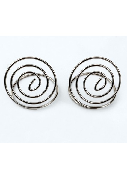 20 Pcs Paslanmaz Çelik Yaratıcı Yuvarlak Şekli Kart Tutucu Çember Stereo Not Ped Tablo Numarası Tutucular Menü Klipsleri (Gümüş) (Yurt Dışından) indirimleri