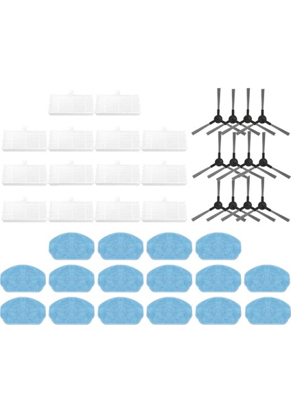 Mıdea VCR04W Robot Vakum Yedek Parçalar Yan Fırça Mops Hepa Filtre Yedek Parçalar Aksesuarları (Yurt Dışından)