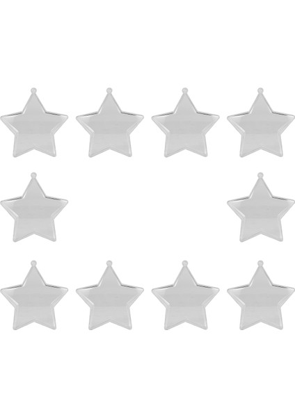 10 Set 80MM Dıy Doldurabilen Toplar Temiz Plastik Süsler Toplar Noel Ağacı Süsü Bible Parti Malzemeleri (Yıldız Şekli) (Yurt Dışından) fiyatları