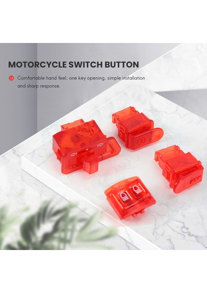 Motosiklet Korna Anahtarı Dönüş Sinyal Anahtarı Düğmesi Honda Dio Zx AF27 AF28 AF34 AF35 Kırmızı (Yurt Dışından) fiyatları