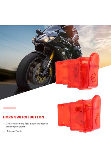 Motosiklet Korna Anahtarı Dönüş Sinyal Anahtarı Düğmesi Honda Dio Zx AF27 AF28 AF34 AF35 Kırmızı (Yurt Dışından) modelleri