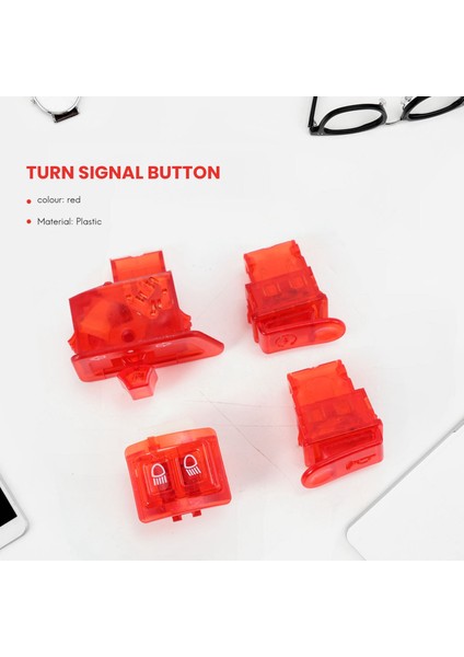 Motosiklet Korna Anahtarı Dönüş Sinyal Anahtarı Düğmesi Honda Dio Zx AF27 AF28 AF34 AF35 Kırmızı (Yurt Dışından) fırsatları