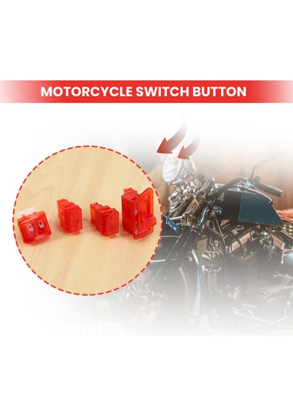 Motosiklet Korna Anahtarı Dönüş Sinyal Anahtarı Düğmesi Honda Dio Zx AF27 AF28 AF34 AF35 Kırmızı (Yurt Dışından) indirimleri