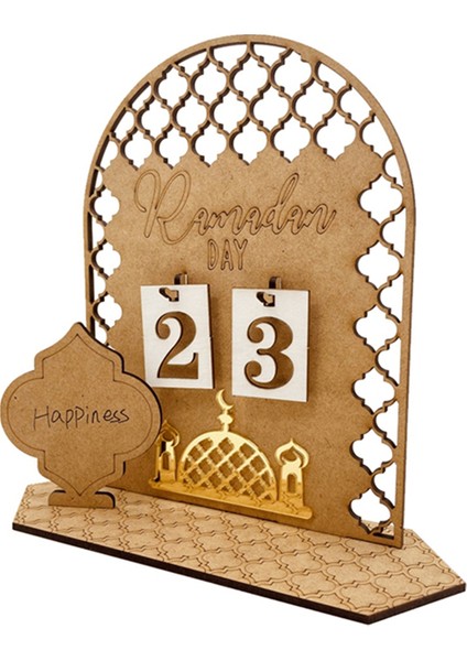 Ramazan Geri Sayım Takvim Eid Mübarek Süslemesi 2023 Ev Için Ramazan Dekorasyonu Islam Müslüman Partisi Dekor Ramazan, B (Yurt Dışından)