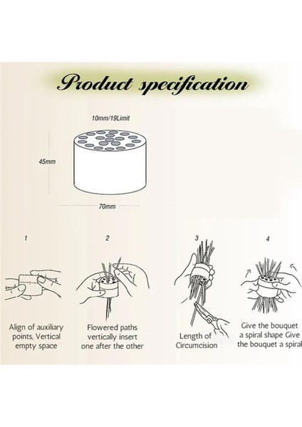 Spiral Ikebana Kök Tutucu, Çiçekler Için Spiral Kök Tutucu, Dıy Buket Twister Çiçek Çiçek Düzenleme Tutucu A (Yurt Dışından) modelleri