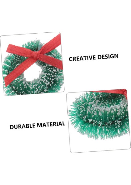 48PCS Noel Çelenk Yapay Garland Mini Noel Ağacı Kolye Noel Bebek Evi Sızıntıları (Yurt Dışından) fiyatları